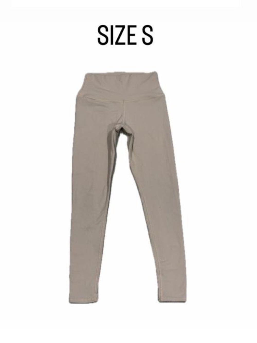 Alo Yoga High-Waist Airbrush Leggings with Back Seam Detail - Nude - Size Small